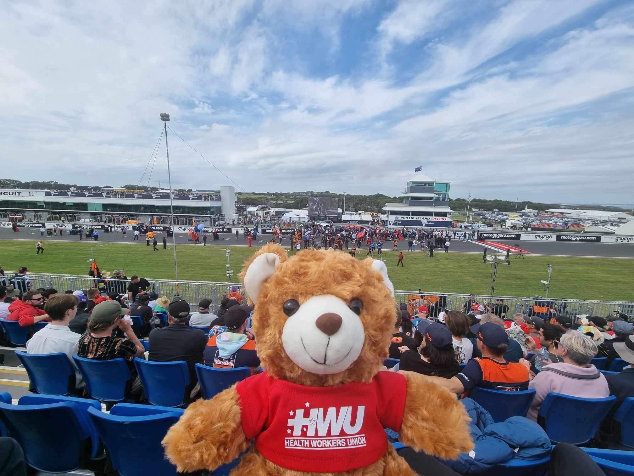Spotted at Aus MotoGP 23 – our mascots weekend away to Phillip Island